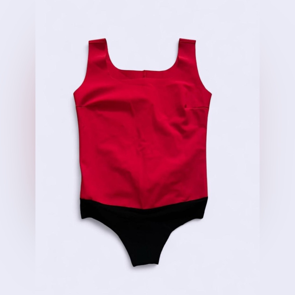 Commando Squareneck Red Bodysuit